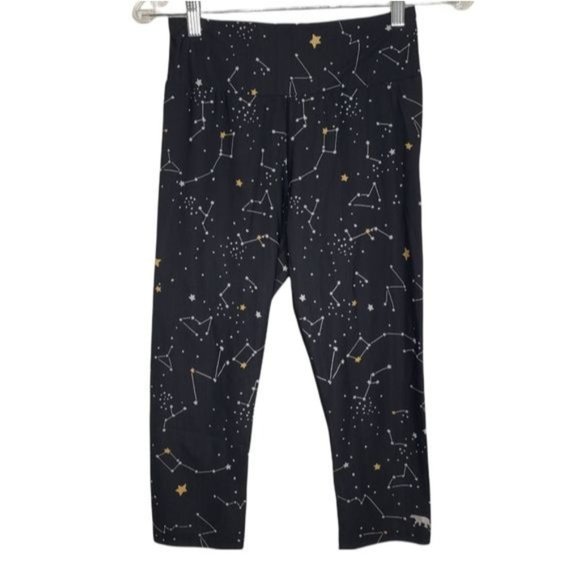 Running Bare Pants - RUNNING BARE Constellation Galaxy Crop Leggings
